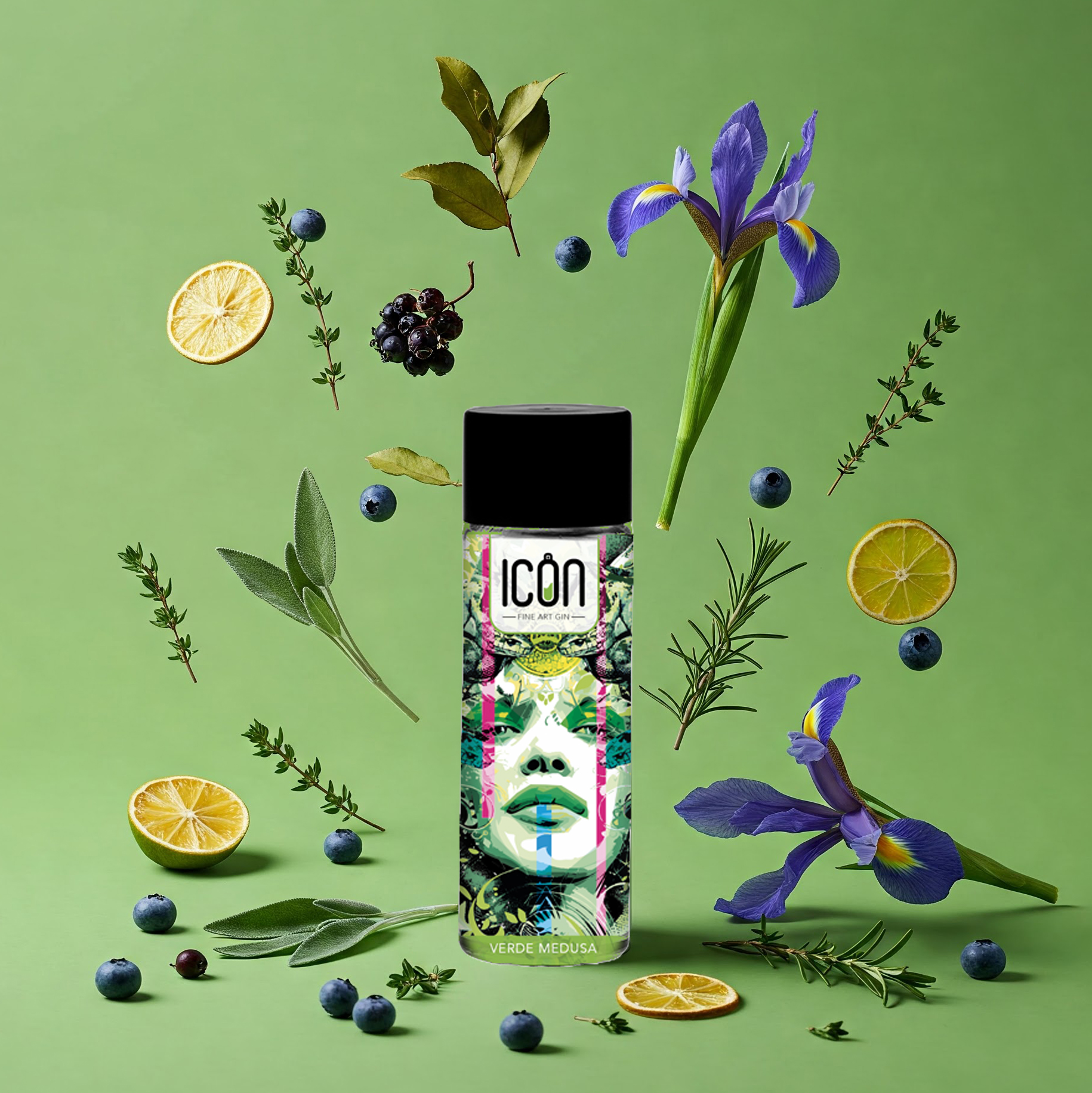 ICON Gin Verde Medusa con astuccio